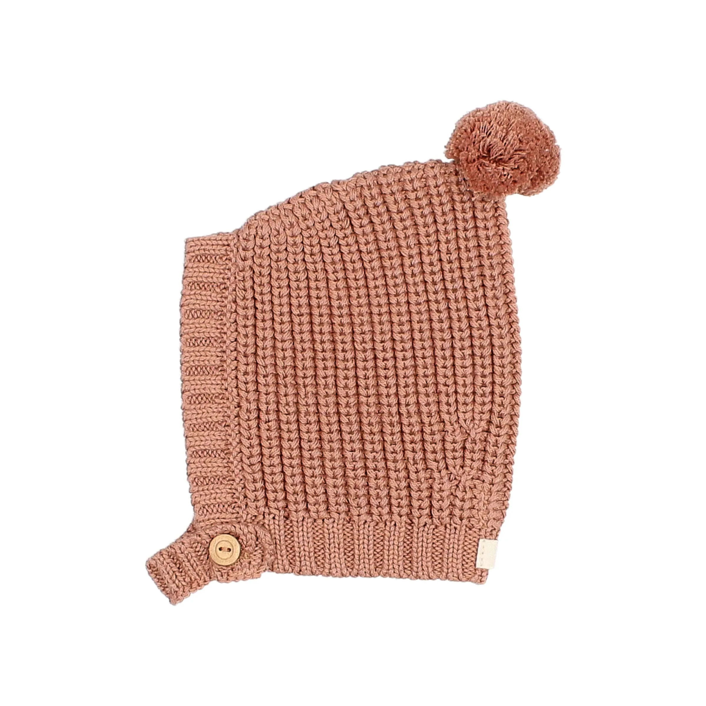 6421-POMPOM HAT-ROSE DAWN