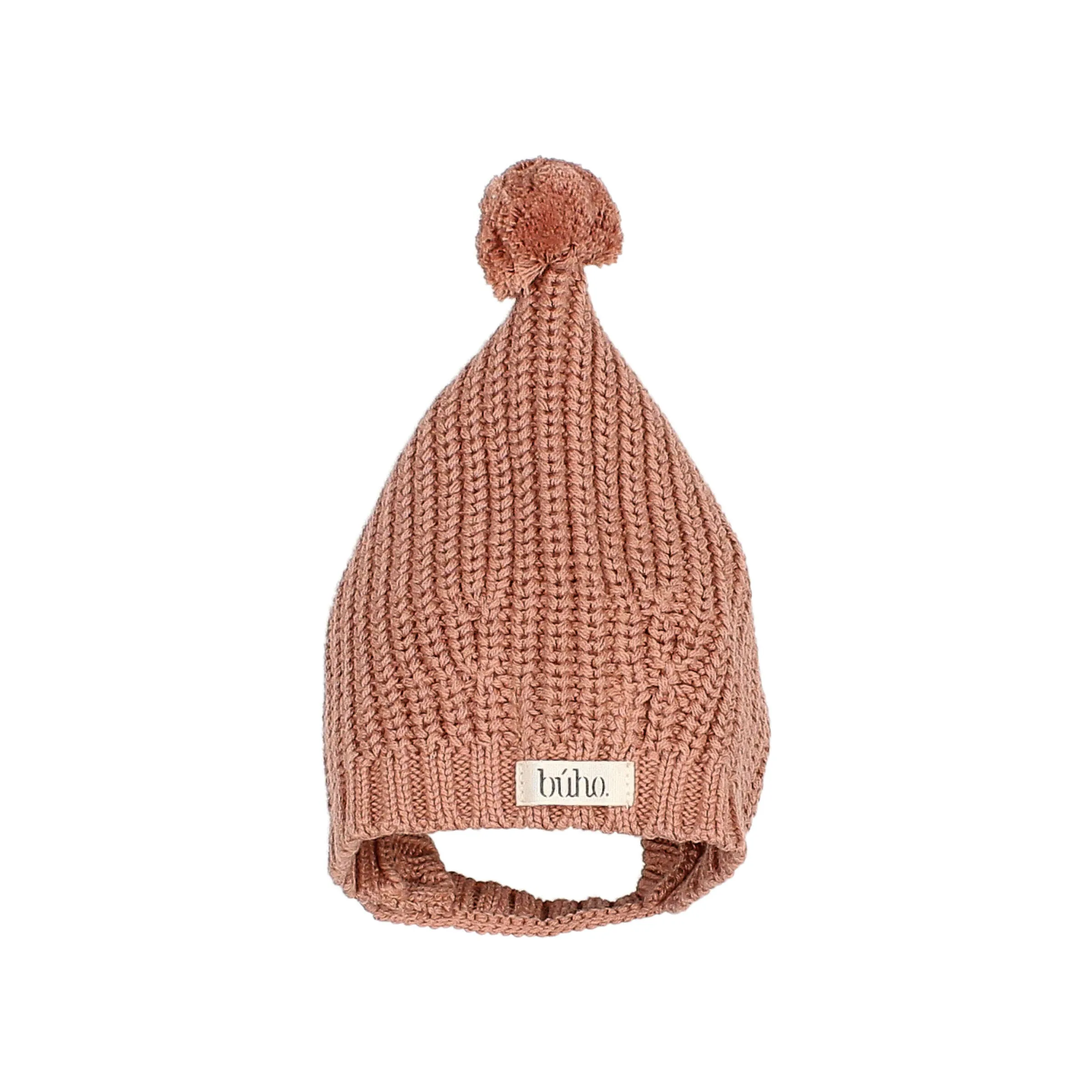 6421-POMPOM HAT-ROSE DAWN