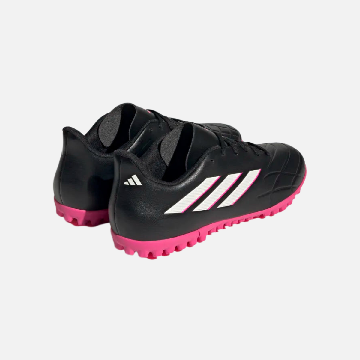 Adidas Chimpunes Copa Pure 4 Synthetic Grass TF Shoes - Core Black/Zero Metallic/Team Shock Pink 2