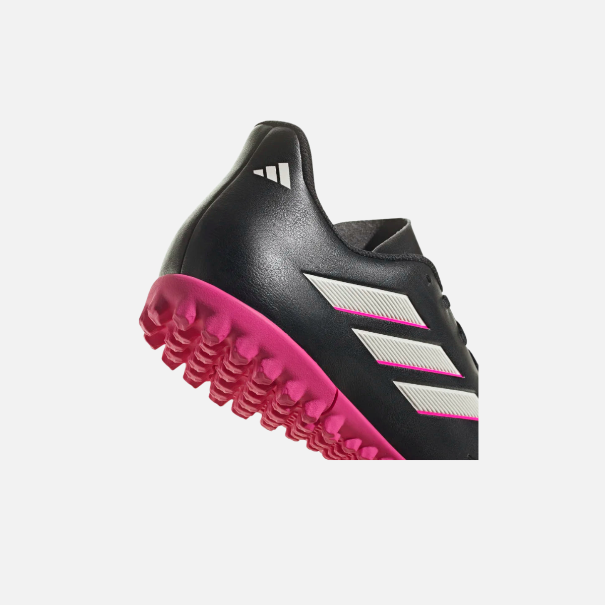 Adidas Chimpunes Copa Pure 4 Synthetic Grass TF Shoes - Core Black/Zero Metallic/Team Shock Pink 2