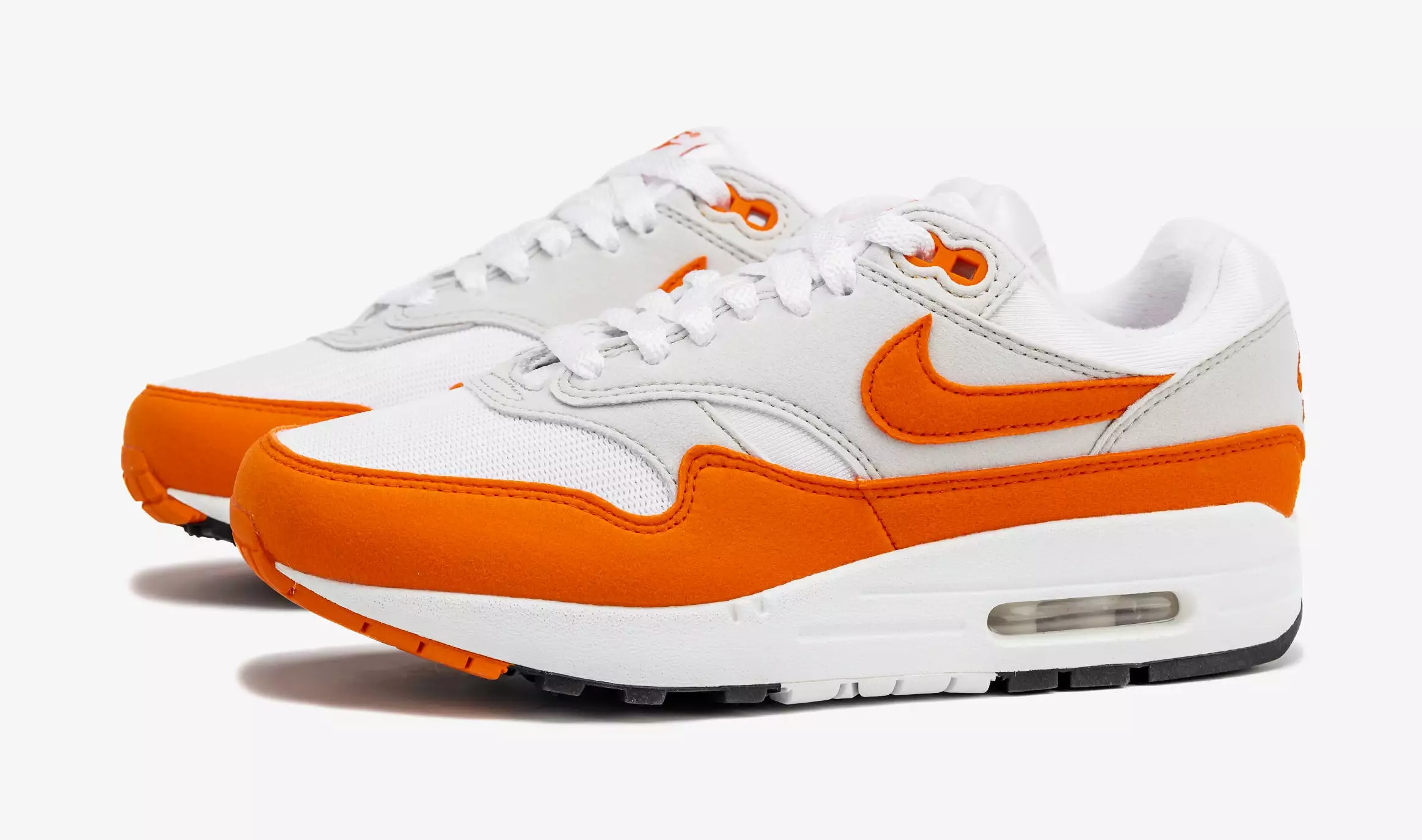 Air Max 1 '87 Safety Orange Womens Lifestyle Shoes (Orange/Grey)