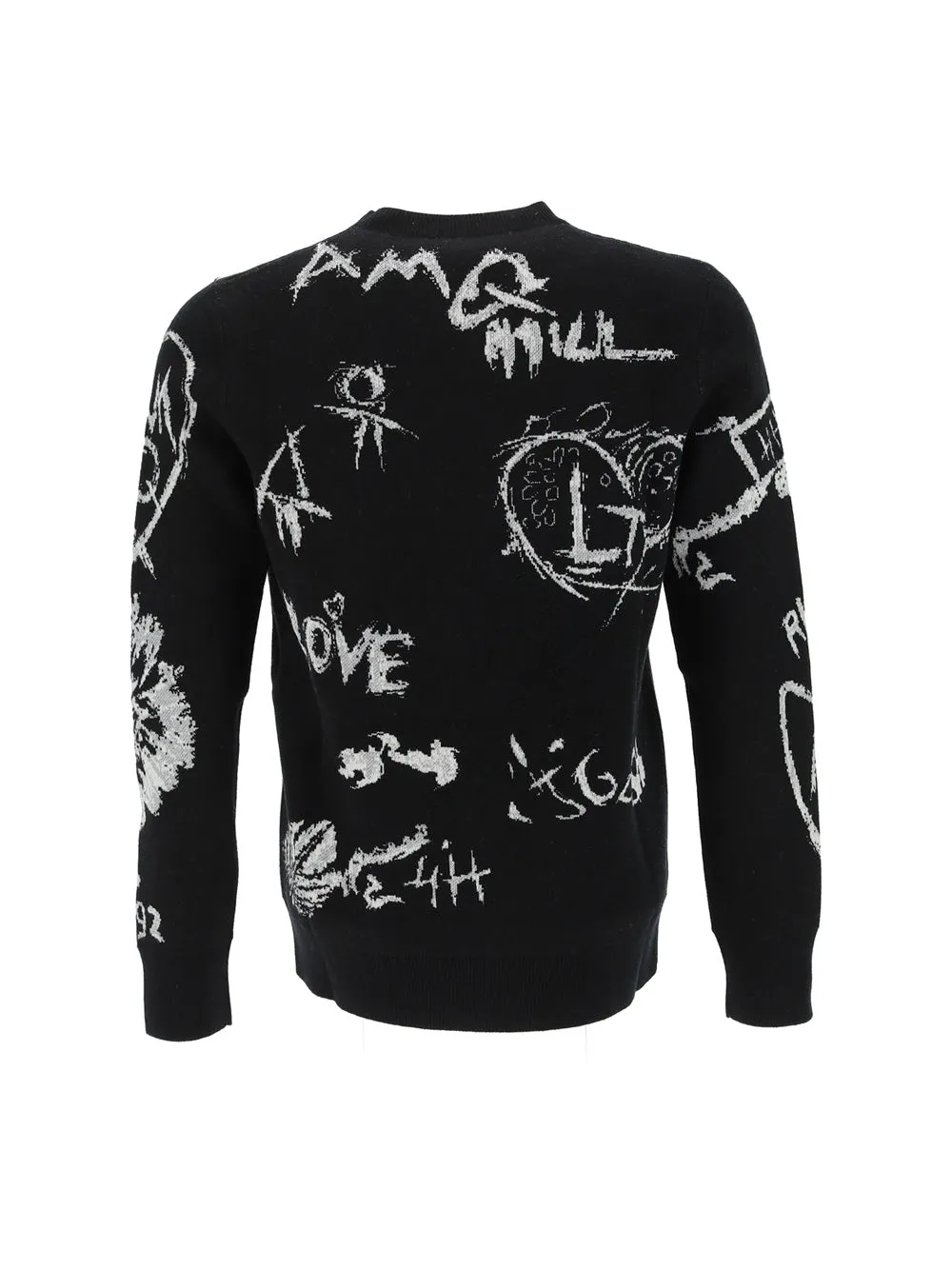 Alexander McQueen All-Over Graphic Printed Pullover