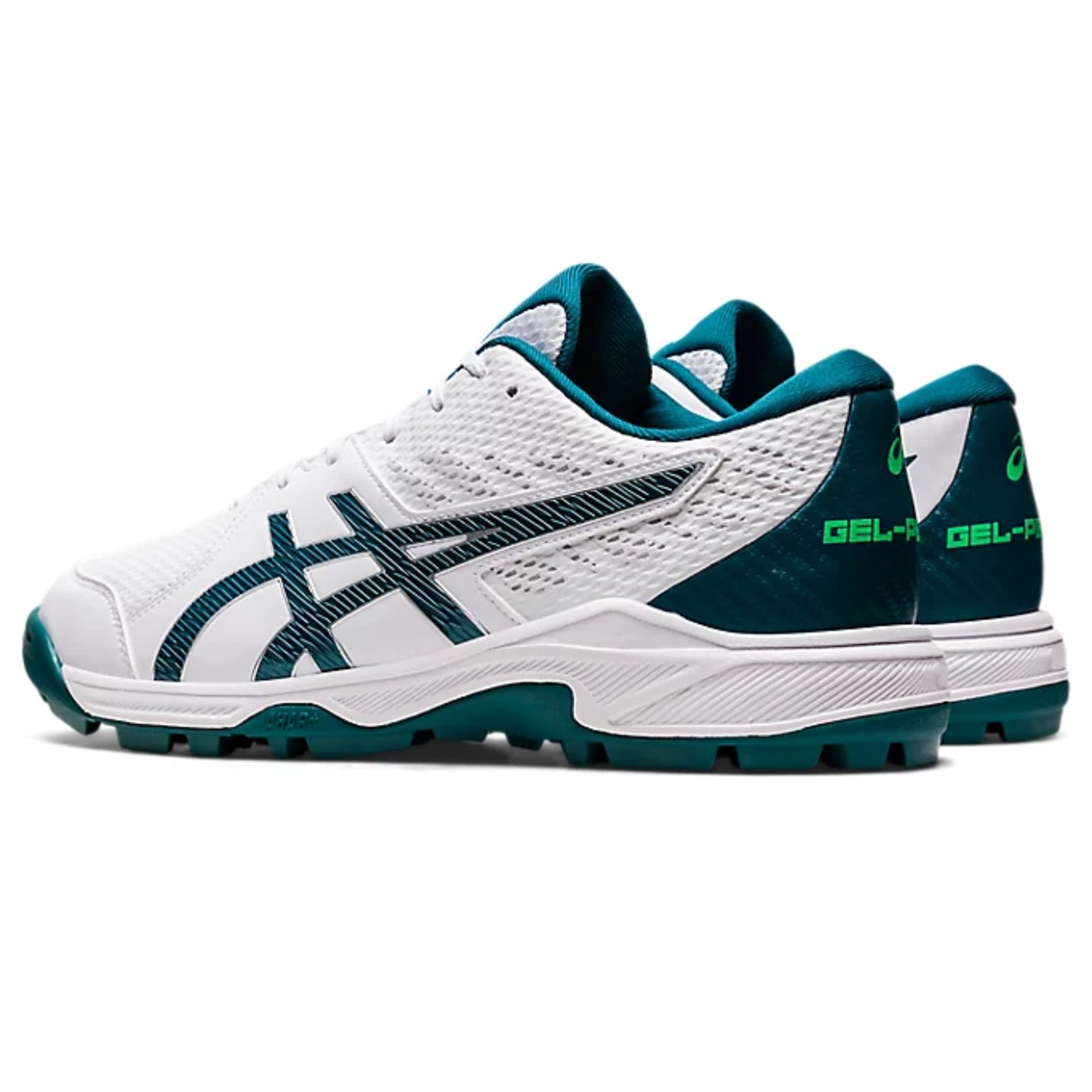 Asics Gel-Peake 2 White Velvet Pine Cricket Shoes 2024 MODEL