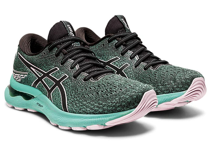 ASICS Women's GEL-NIMBUS 24 (Black/Barely Rose)