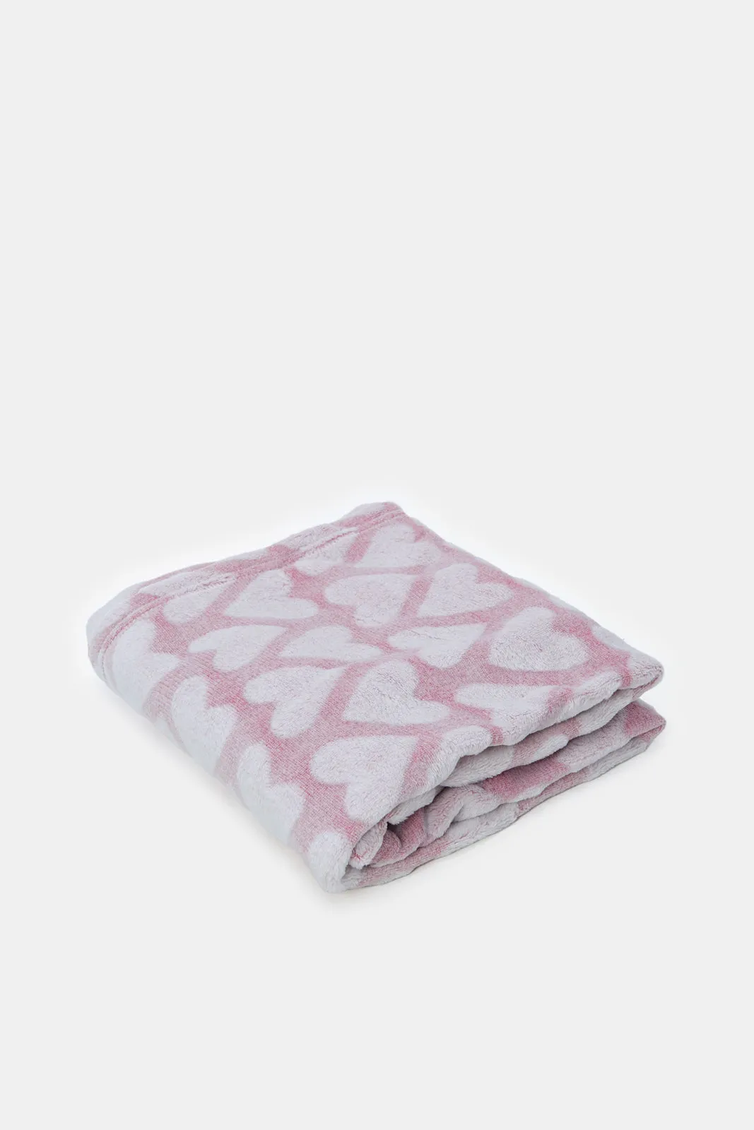 Baby Pink Blanket With Headbands Set (3 Piece)