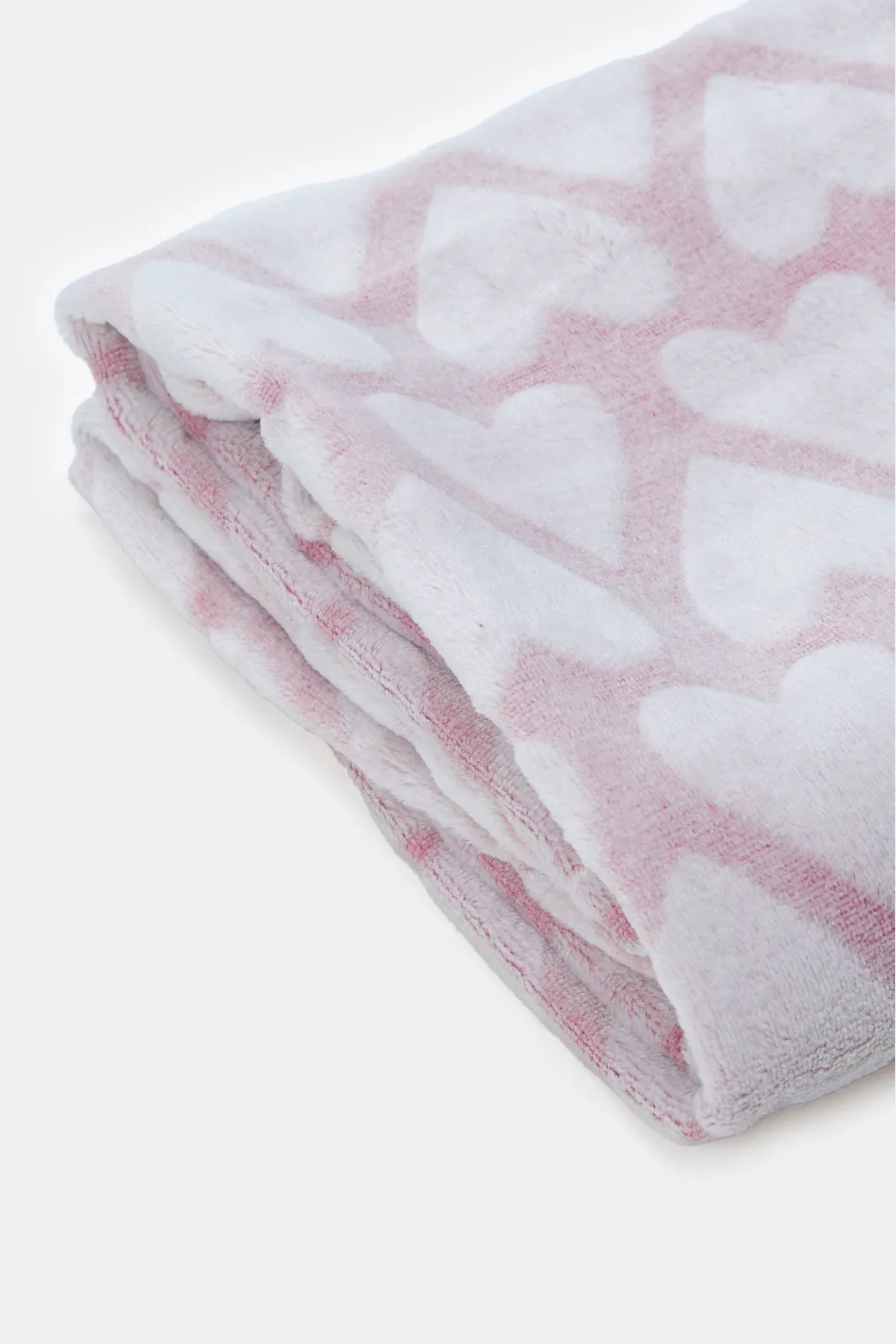 Baby Pink Blanket With Headbands Set (3 Piece)