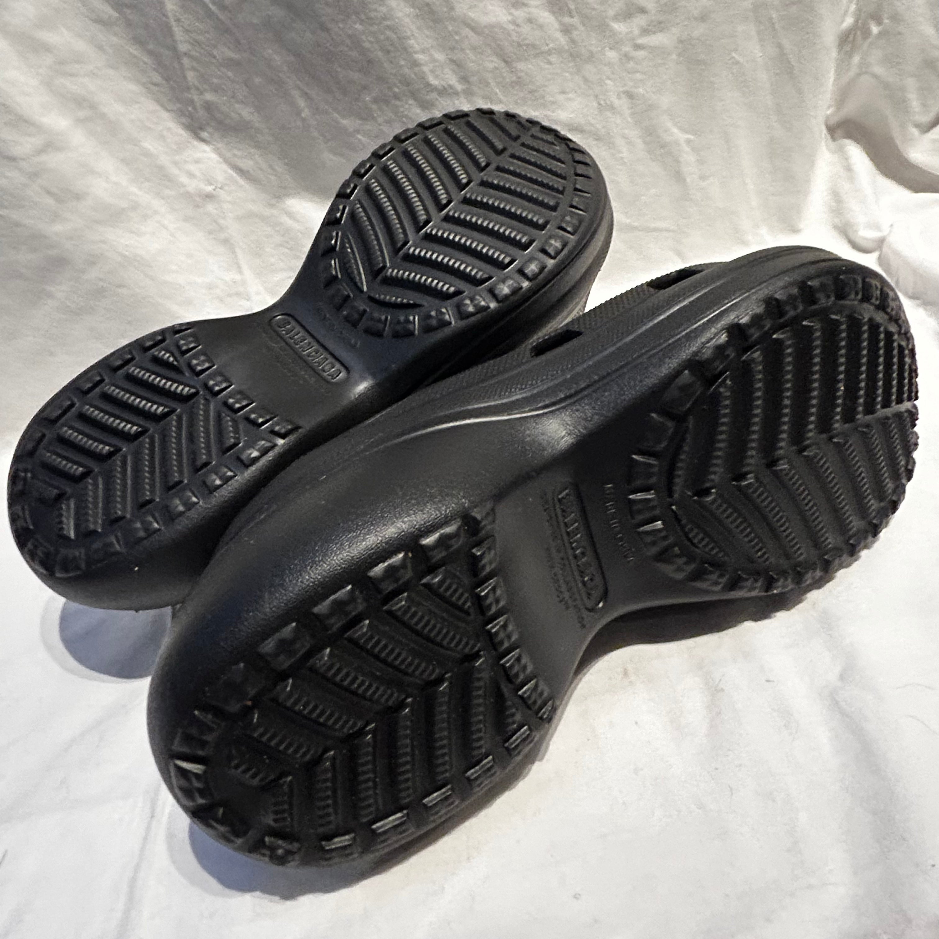 Balenciaga Brand New 460 Black Pool Crocs Flatbed Slide Sandals 41