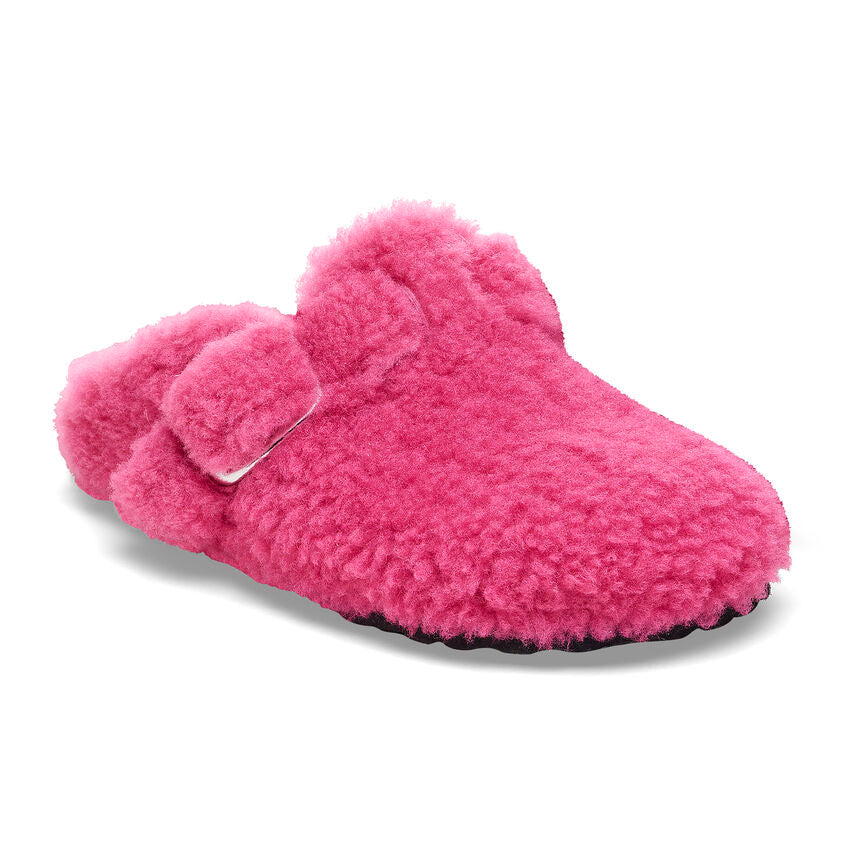 Birkenstock Women's Boston Big Buckle Shearling (Fuchsia Tulip)