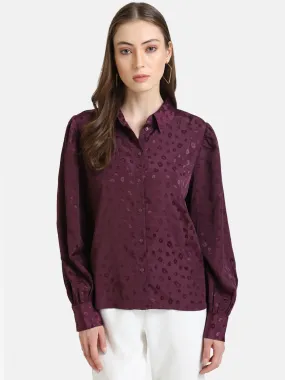 Classic Collar Jacquard Shirt