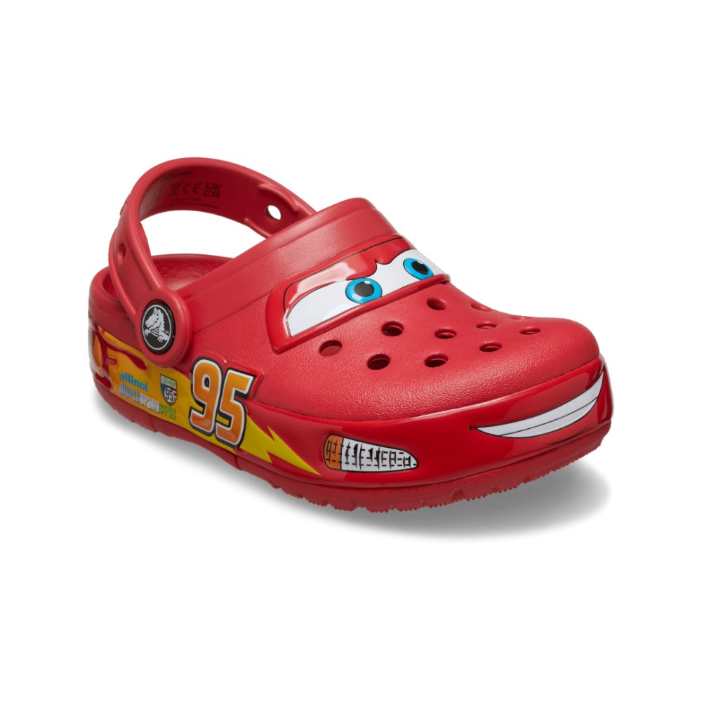 Crocs Kids Disney/Pixar Lights Lightning McQueen Clog - Red