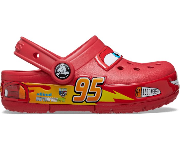 Crocs Kids Disney/Pixar Lights Lightning McQueen Clog - Red