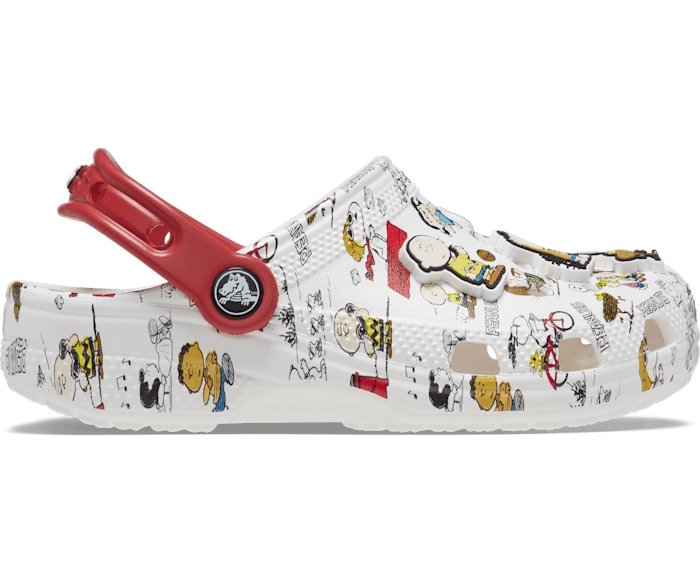 Crocs Kids Peanuts Classic Clog - White/Multi