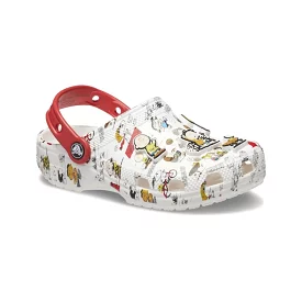 Crocs Kids Peanuts Classic Clog - White/Multi