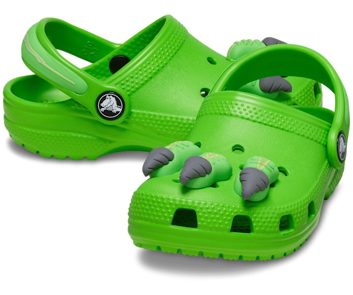 Crocs Toddler Classic I AM Dinosaur Clog - Green Slime