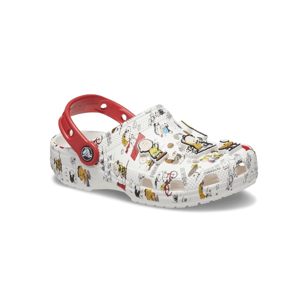 Crocs Toddler Peanuts Classic Clog - White/Multi