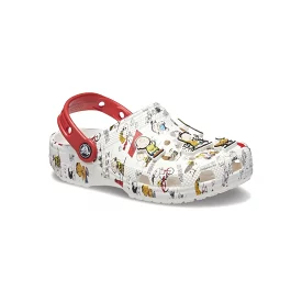 Crocs Toddler Peanuts Classic Clog - White/Multi