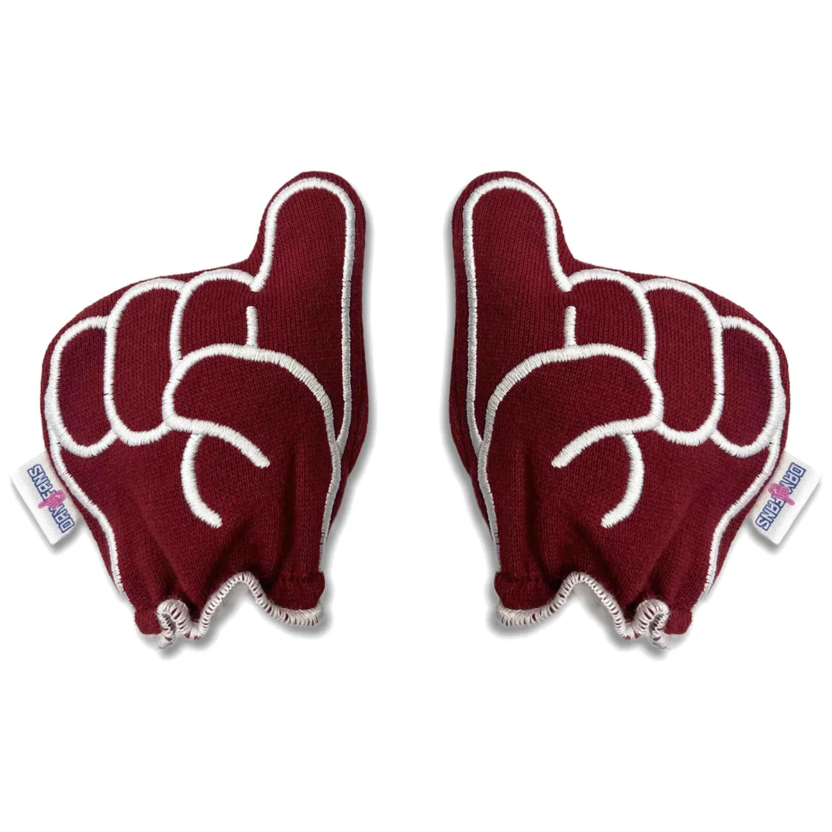 Day1Fans Infant Stacked FSU Logo Fanmitts - Garnet