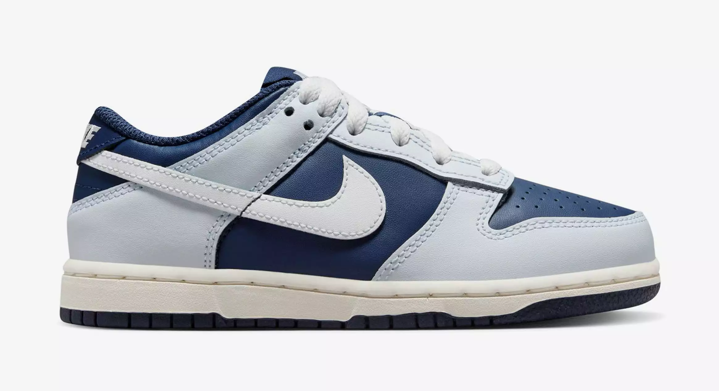 Dunk Low Preschool Lifestyle Shoes (Football Grey/Summit White/Midnight Navy)