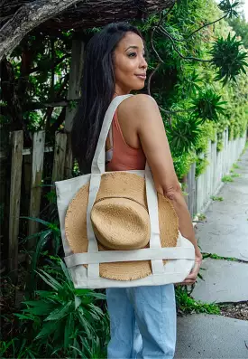 Hat Attack - The Original Canvas Traveler Bag - Solid Natural