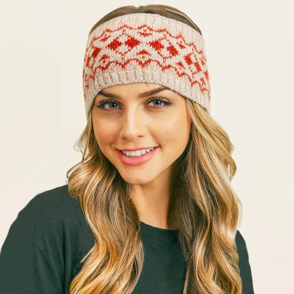 iLLASPARKZ Aztec Pattern Ear Warmer Headband