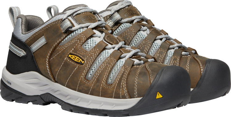 'Keen Utility' Women's Flint II EH Steel Toe - Cascade Brown / Surf Spray