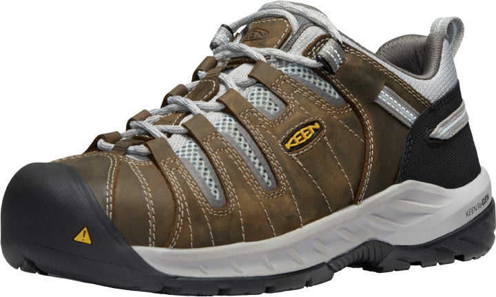 'Keen Utility' Women's Flint II EH Steel Toe - Cascade Brown / Surf Spray