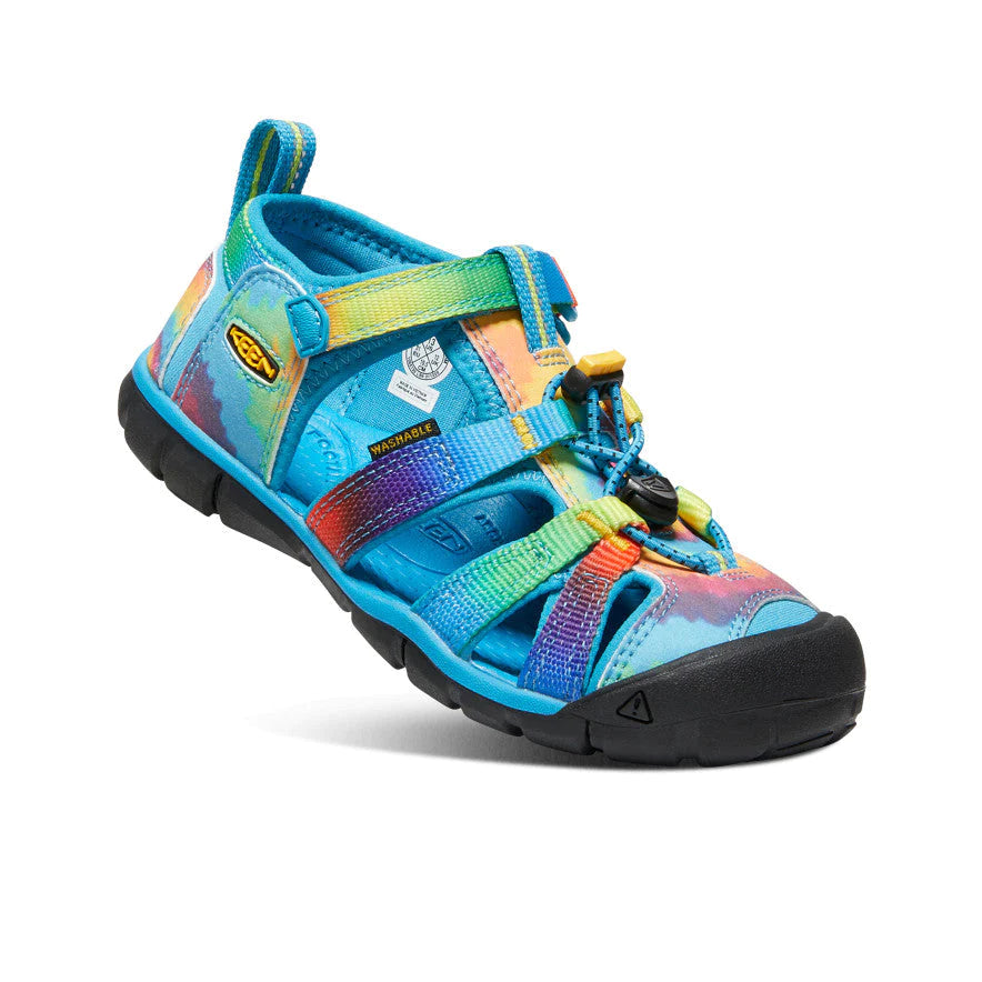 Keen Vivid Blue/Original Tie Dye Seacamp II CNX Children's Sandal