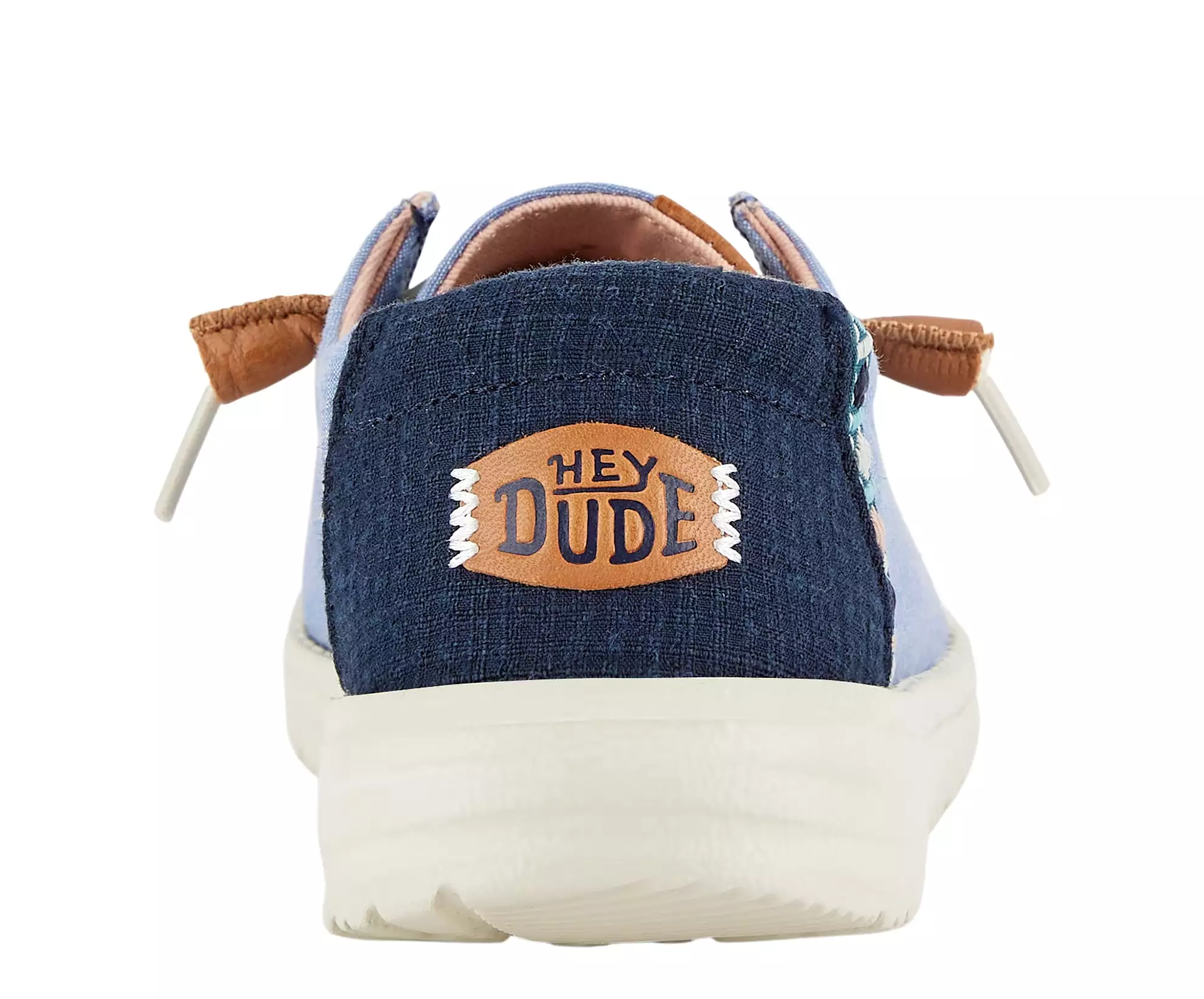 Ladies Hey Dude Blue Canvas Summer Shoes Laced Wendy Chambray Boho