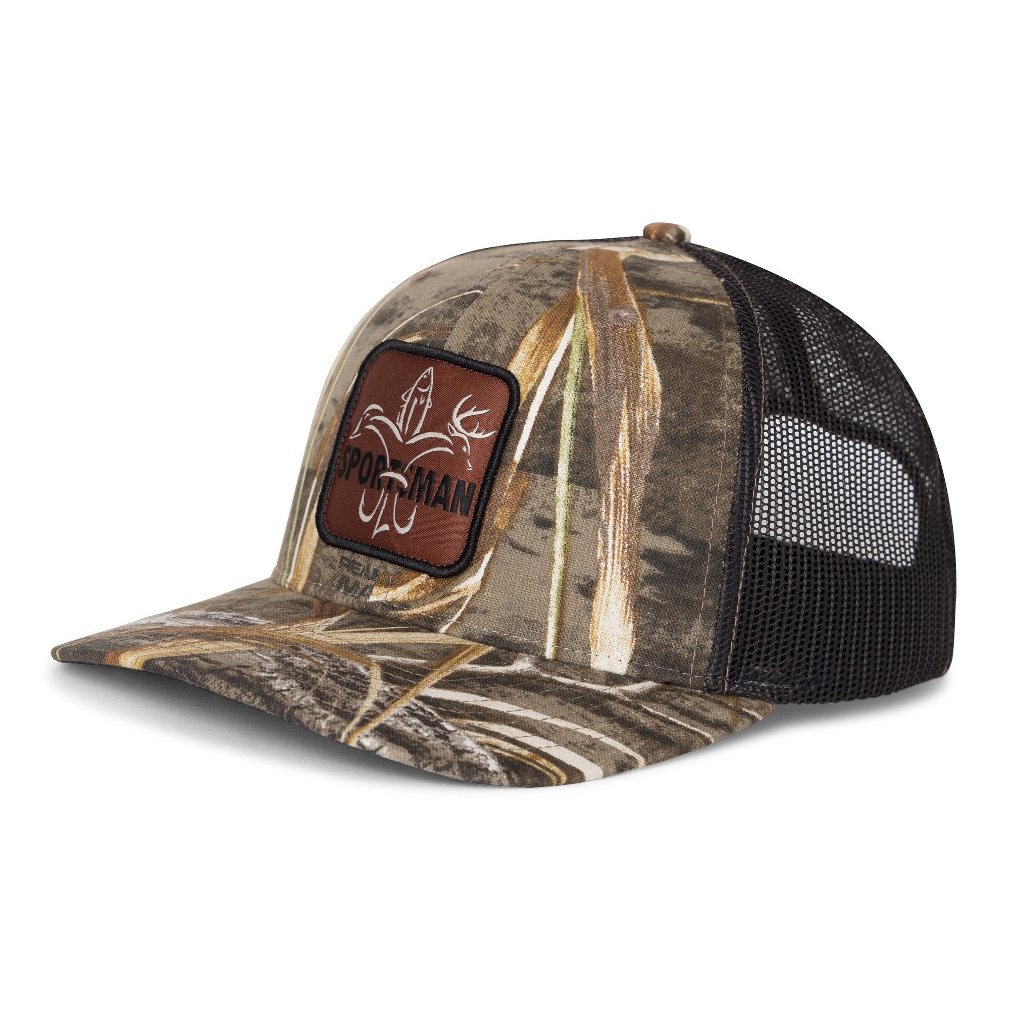 Logo Patch Snapback Camo Hunting Hat - Realtree Original