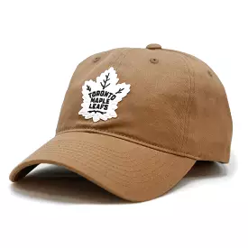 Maple Leafs Adult Twill Slouch Hat - BROWN