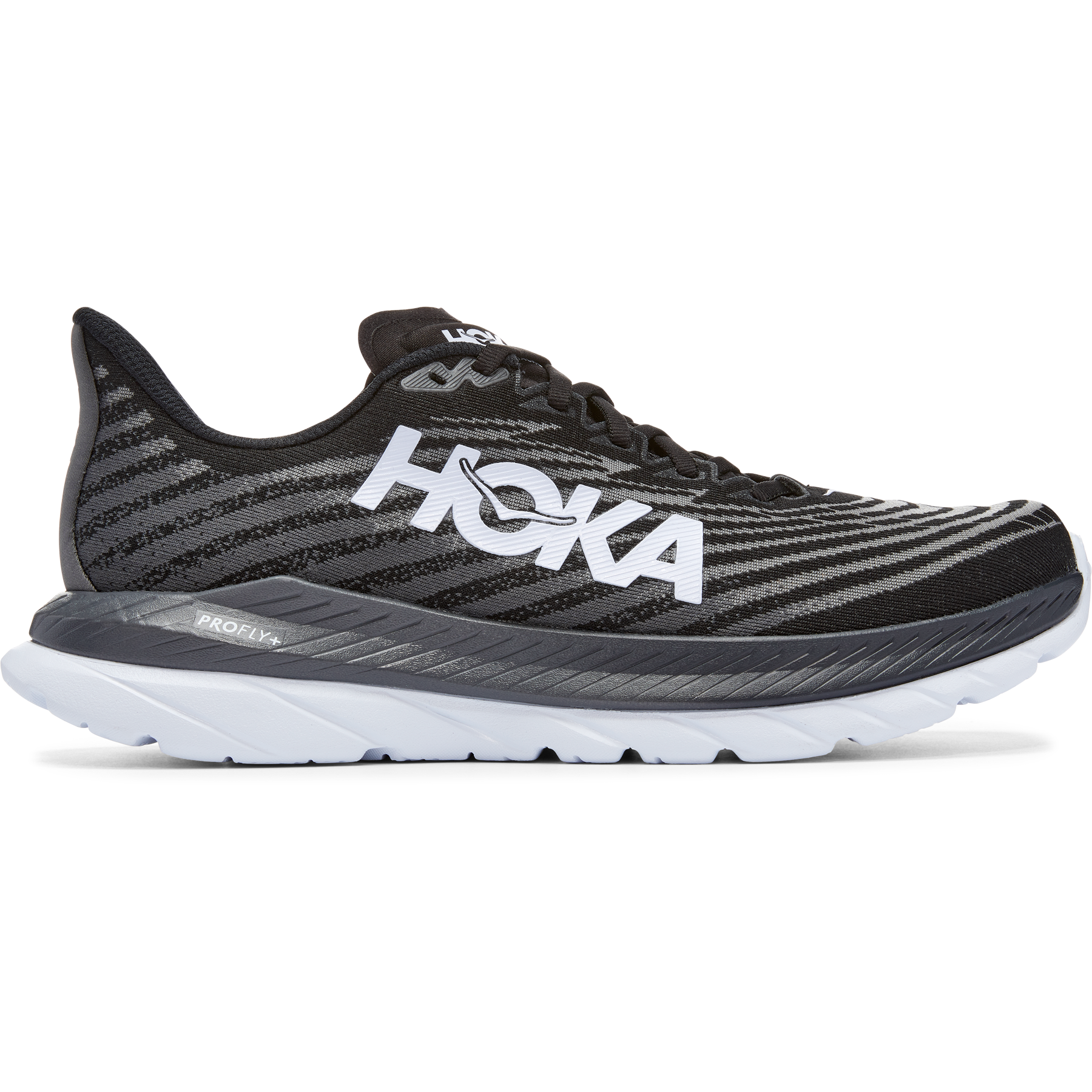 Men's Hoka One One Mach 5, Black/Castlerock, 10 2E Wide