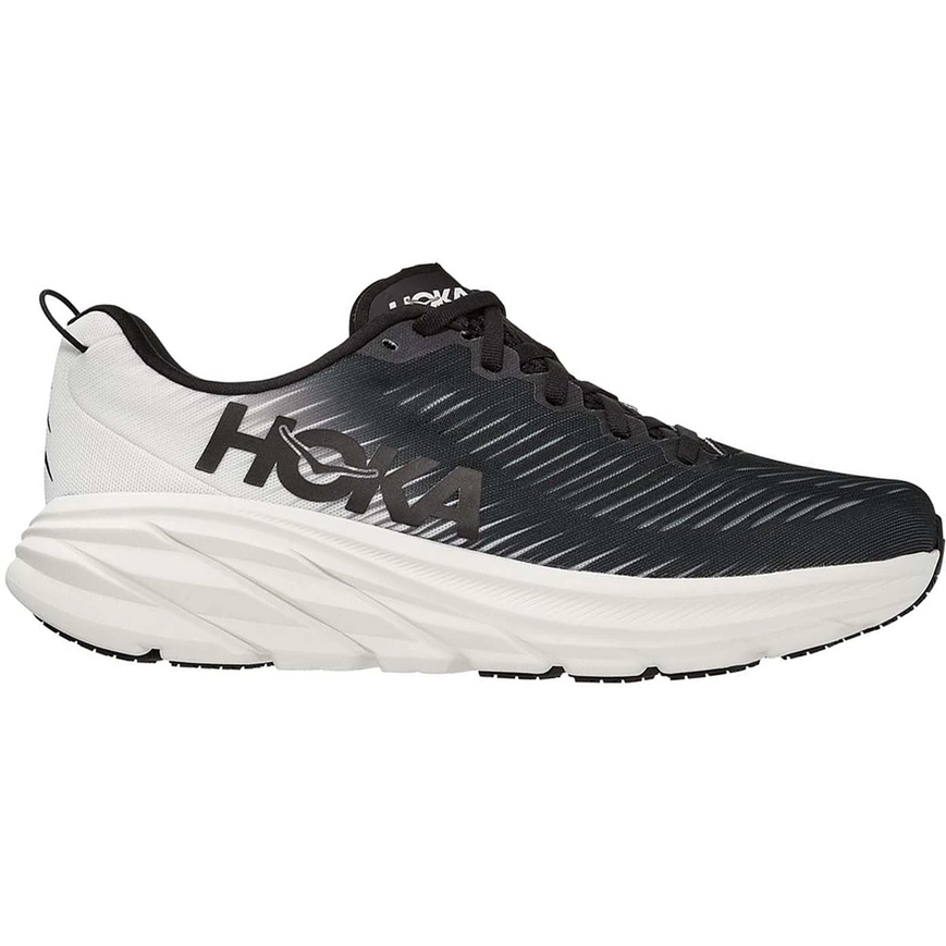 Men's Hoka One One Rincon 3, Black/White, 11 2E Wide