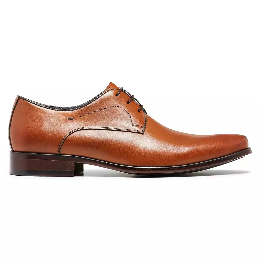 Mens Julius Marlow Keen Formal Dress Work Cognac Leather Lace Up Shoes