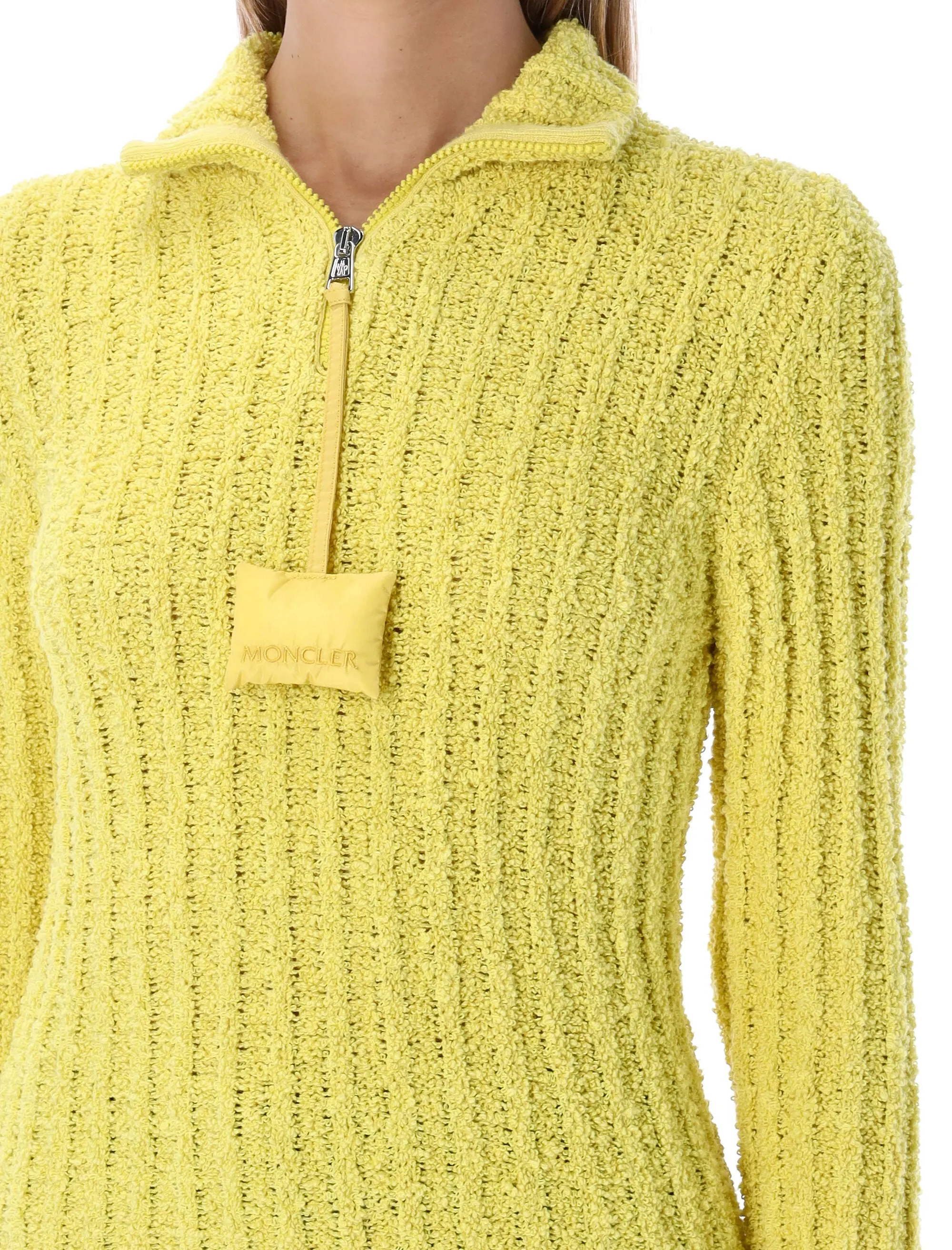 Moncler X JW Anderson Half-Zipped Knitted Jumper