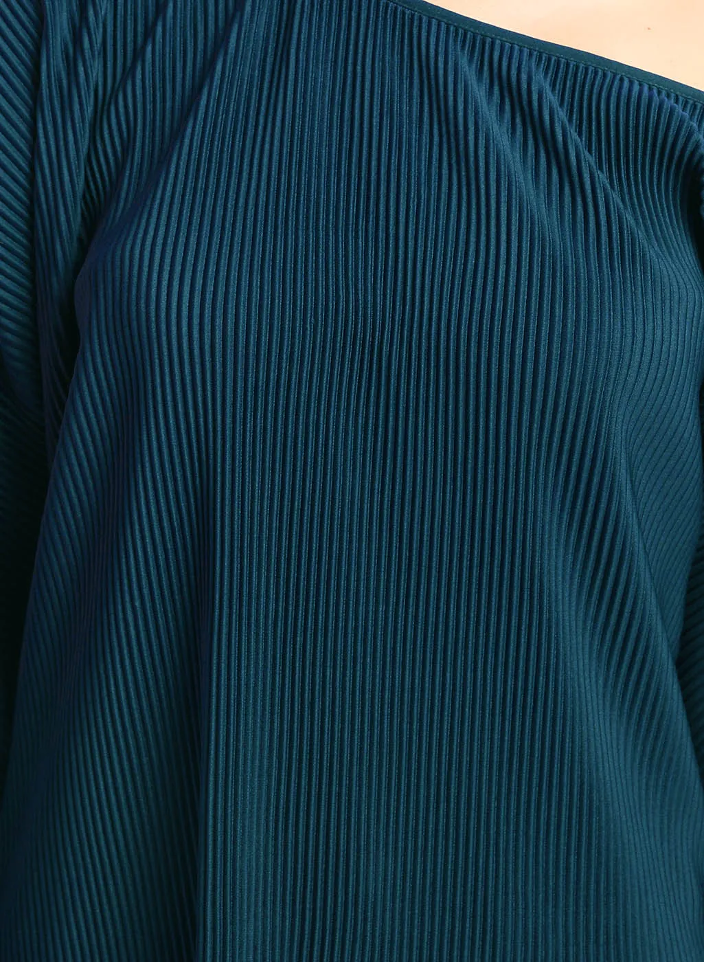 One Shoulder Pleated Top