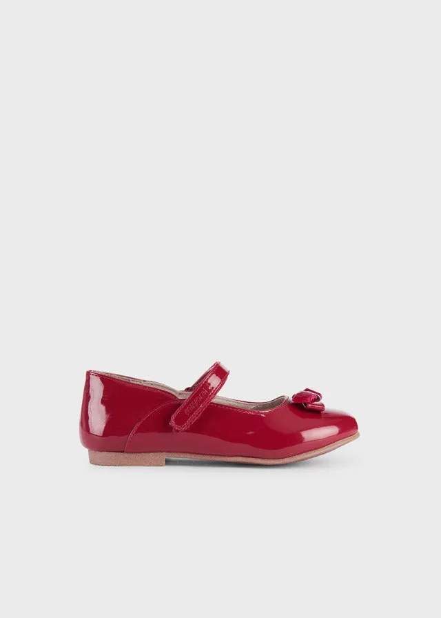 Patent leather mary jane for girl - Red