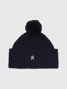 Pom Pom TH Monogram Beanie | Hats | Tommy Hilfiger