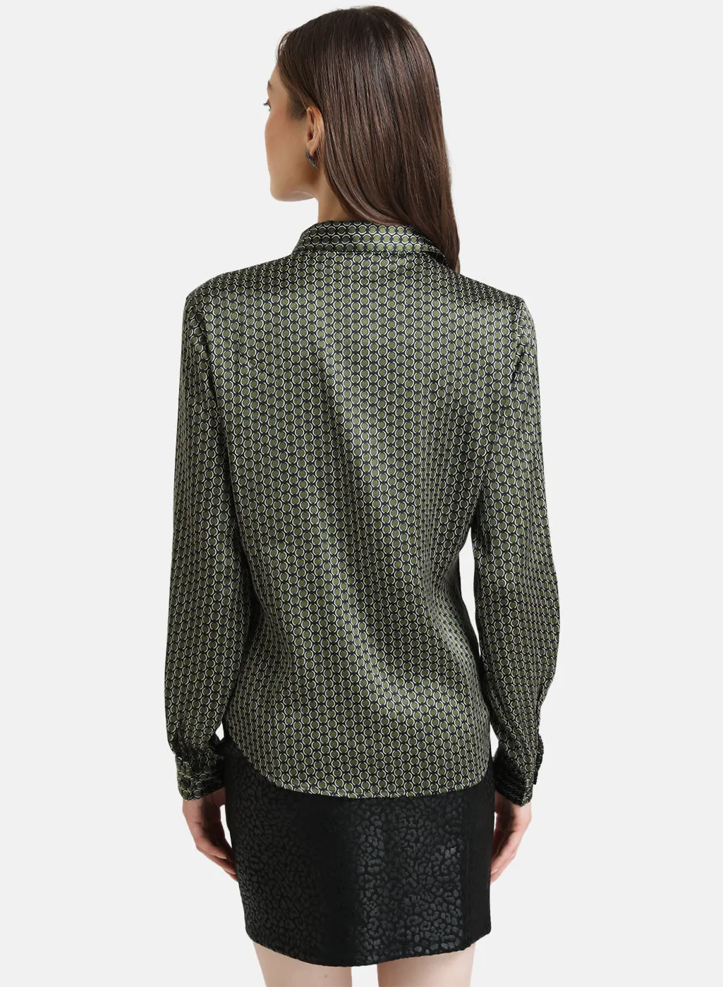 Printed Satin Shirt