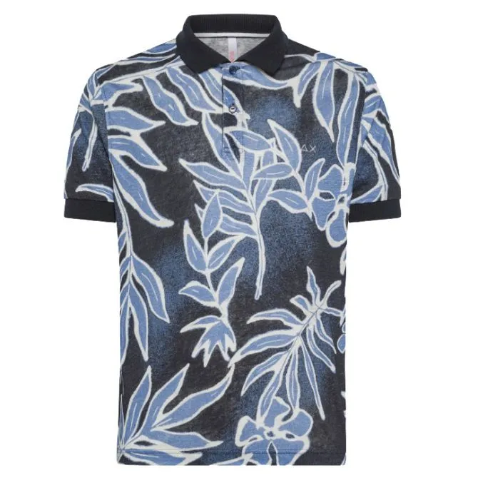 SUN68 POLO UOMO LINED ALL PRINT A34135-07