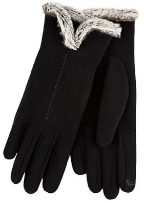 Totes Isotoner Black Ladies Thermal Gloves | Kaleidoscope